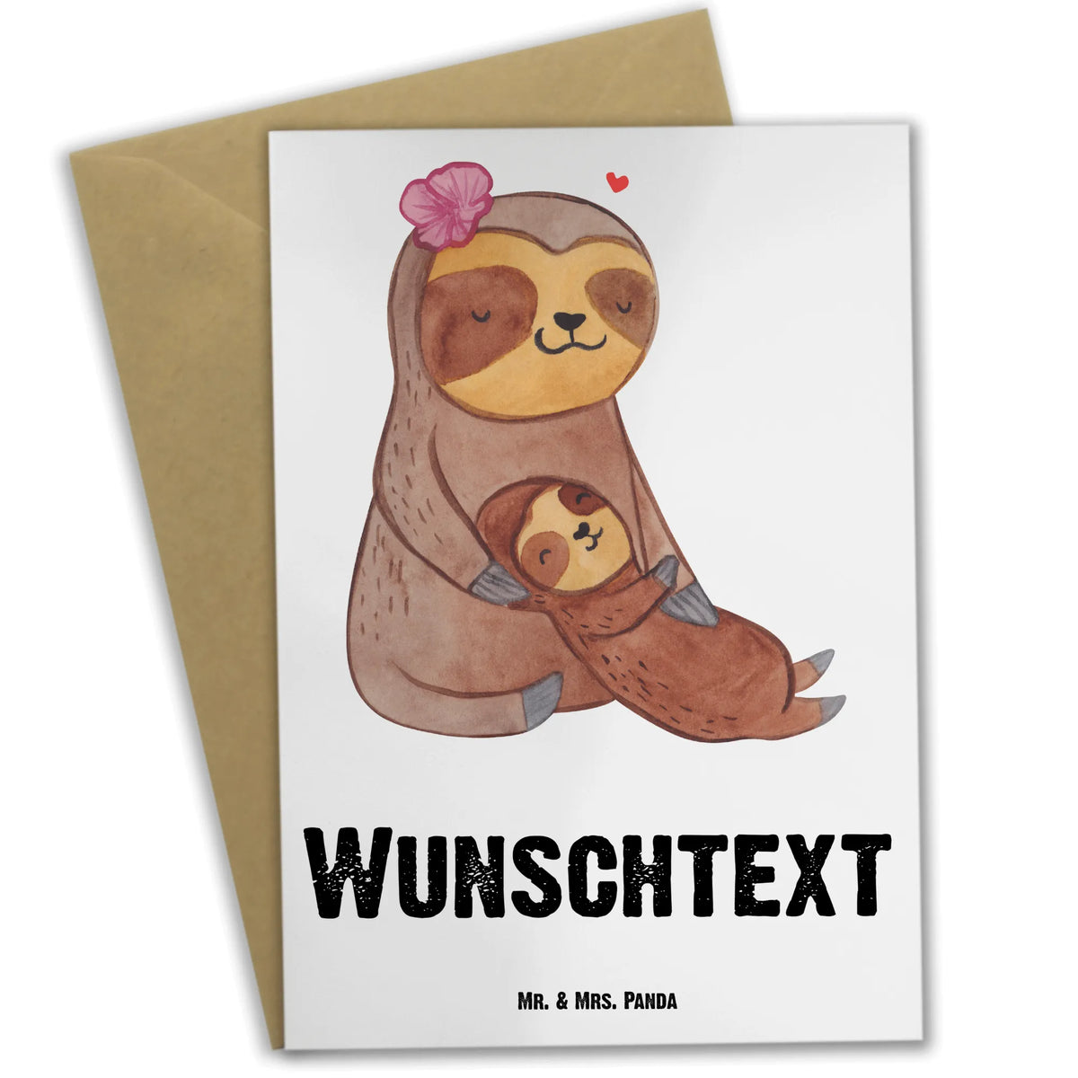 Personalisierte Grußkarte Faultier Mutter individuelle grußkarte, Personalisierte Grußkarte, grußkarte personalisiert, Personalisierte Klappkarte, Personalisierte Karte, Grußkarten Personalisiert, Grußkarte personalisierbar, Muttertag Geschenke, Mama Geschenke, Mutti Geburtstag, Tochter Geschenk, Muttertag, Mama Liebe, Mama Geschenk