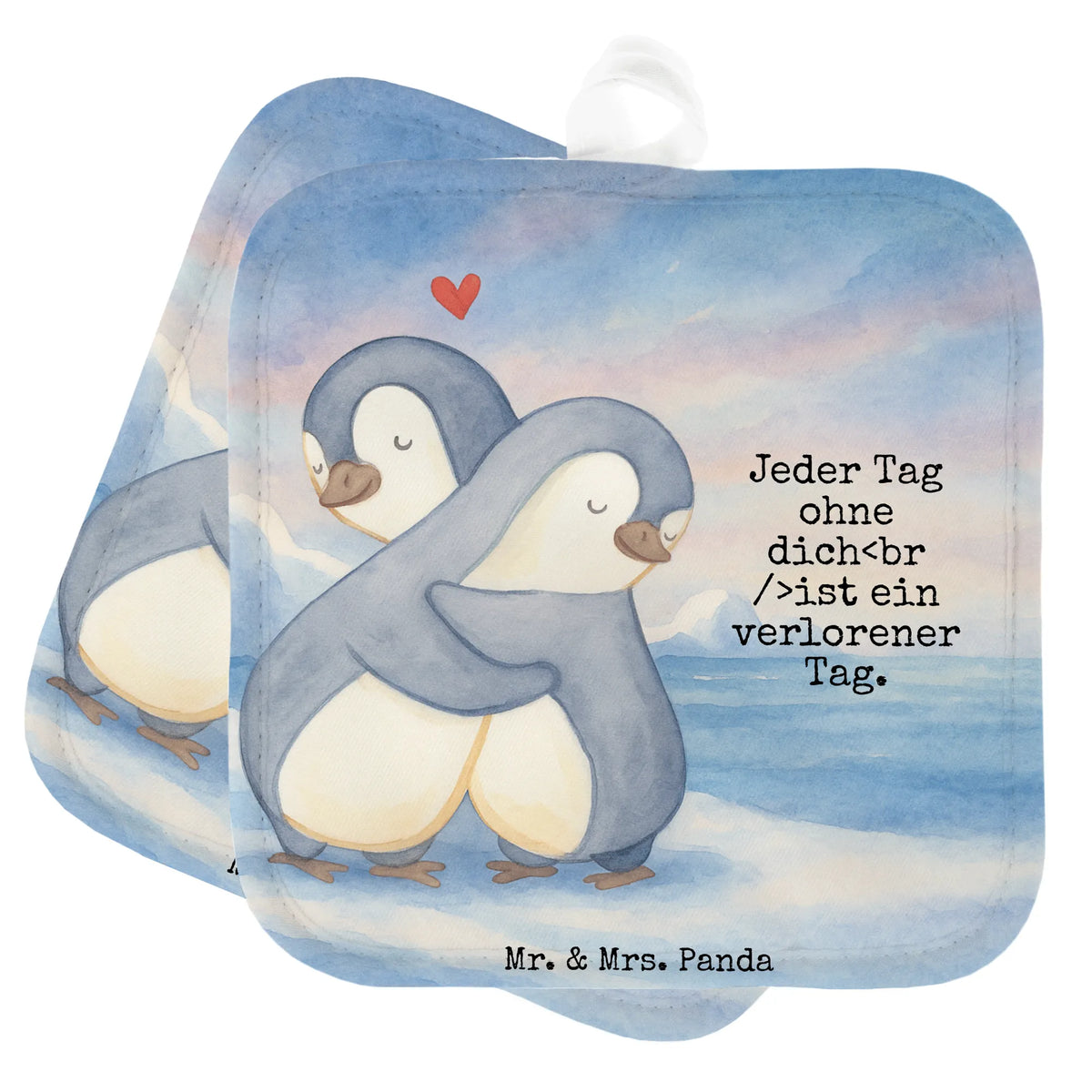 2er Set Topflappen  Pinguine Kuscheln Design topfhalter, Topfuntersetzer, 2er Set Topflappen, Zwei Topflappen, Topflappen 2er Set, Topflappen im Doppelpack, Topflappen, Ofenlappen, Topflappen Set, Kochlappen, Doppel Topflappen, Topflappenset, Verlobung, Freund, Heiraten, Partner, Heiratsantrag, Liebesgeschenk, Hocheitstag, Ehemann, Freundin, Ehefrau, Jahrestag, Liebe, Hochzeitstag, Geschenk für Partner, Valentinstag, Geschenk für Frauen, für Männer, Geschenk für Freundin, Mitbringsel, für Ehemann, Liebesbeweis
