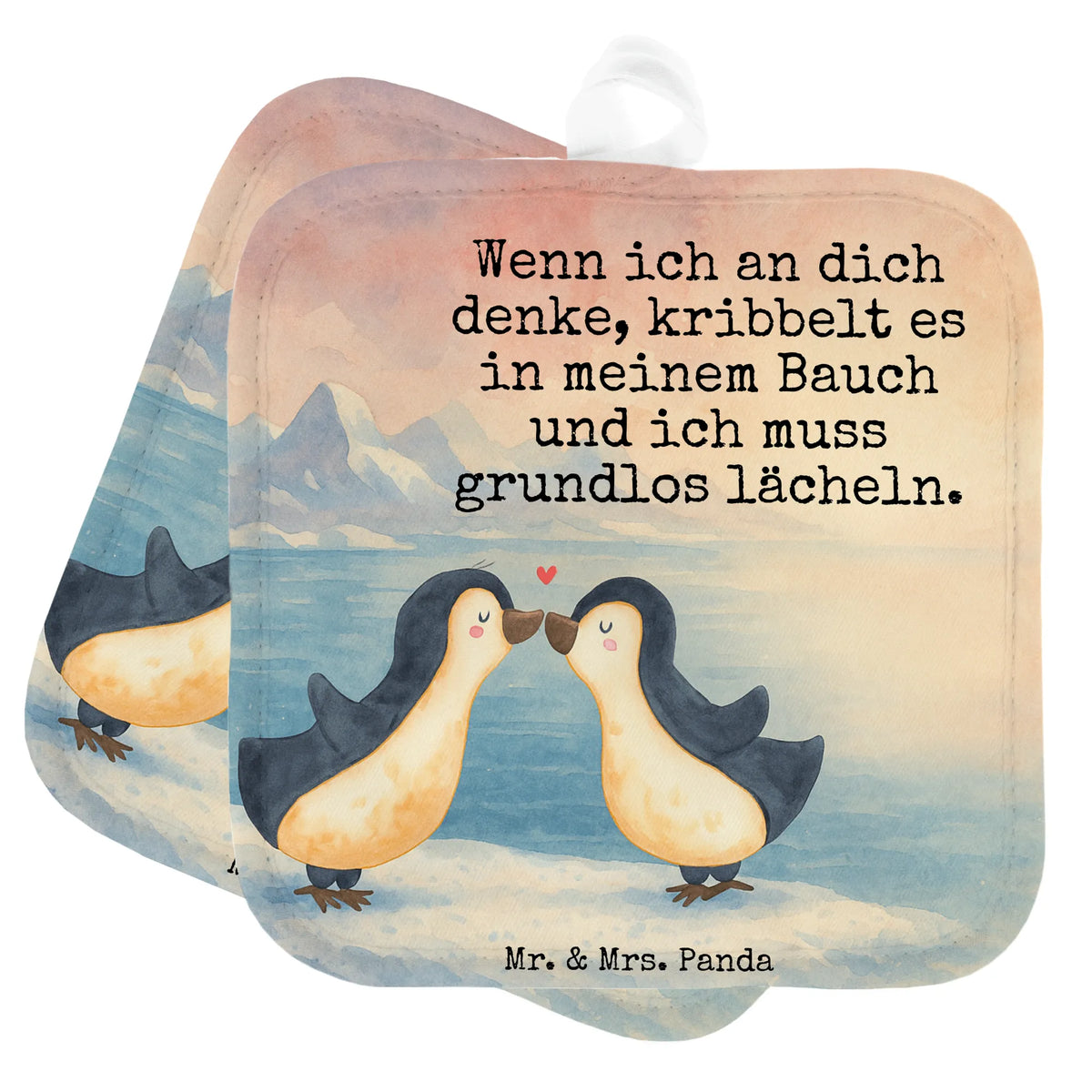 2er Set Topflappen  Pinguine Kuss Design Doppel Topflappen, Zwei Topflappen, Topflappen, Topfuntersetzer, Topflappenset, 2er Set Topflappen, Topflappen im Doppelpack, Topflappen Set, Kochlappen, topfhalter, Topflappen 2er Set, Ofenlappen, Verlobung, Freund, Heiraten, Partner, Heiratsantrag, Liebesgeschenk, Hocheitstag, Ehemann, Freundin, Ehefrau, Jahrestag, Liebe, für Männer, Liebesbeweis, Valentinstag, Geschenk für Frauen, Hochzeitstag, Mitbringsel, Geschenk für Partner, für Ehemann, Geschenk für Freundin