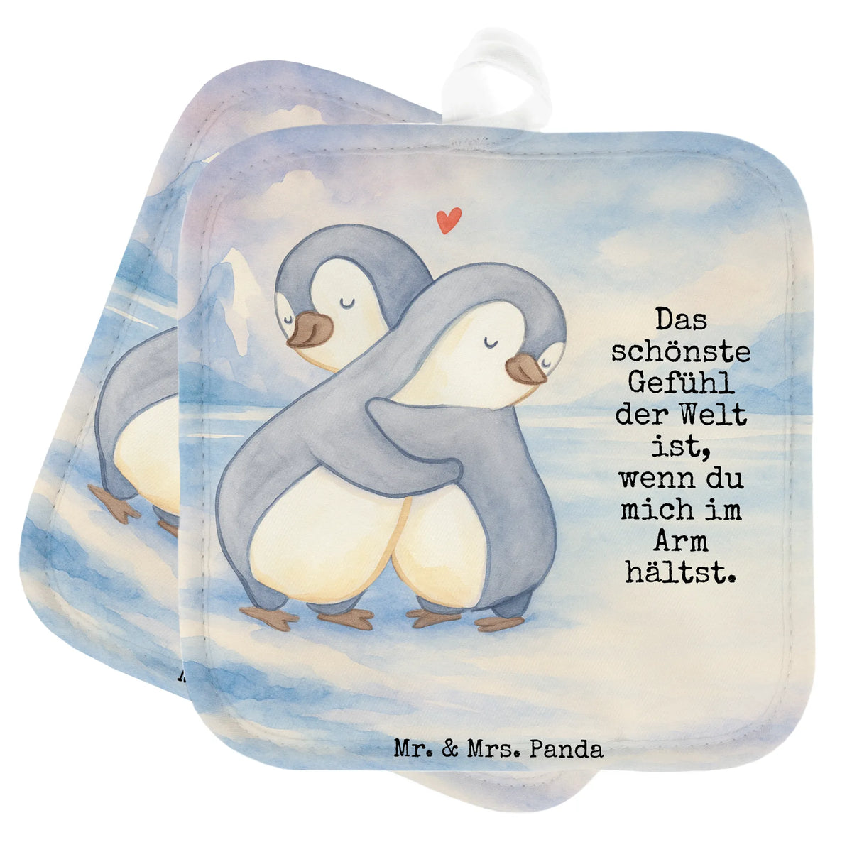 2er Set Topflappen  Pinguine Kuscheln Design Topflappenset, Zwei Topflappen, topfhalter, Topflappen im Doppelpack, Ofenlappen, Topfuntersetzer, Topflappen Set, Topflappen 2er Set, 2er Set Topflappen, Kochlappen, Topflappen, Doppel Topflappen, Verlobung, Freund, Heiraten, Partner, Heiratsantrag, Liebesgeschenk, Hocheitstag, Ehemann, Freundin, Ehefrau, Jahrestag, Liebe, Valentinstag, Geschenk für Partner, für Ehemann, Hochzeitstag, Geschenk für Frauen, für Männer, Geschenk für Freundin, Mitbringsel, Liebesbeweis