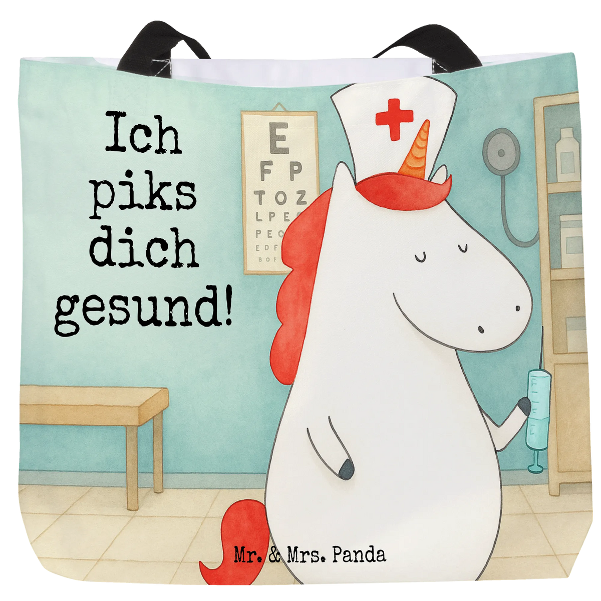 Shopper Einhorn Krankenschwester Design Pandatasche, Laptoptasche, Schultasche, Stoffbeutel, Alltagstasche, Beutel, Tasche, Schulbeutel, Einkaufstasche, Tragetasche, Tote Bag, Tragebeutel, Urlaubstasche, Stofftasche, Shopper Tasche, Freizeittasche, City-Shopper, Strandtasche, studententasche, Büchertasche, Reisetasche, Unitasche, XL Tasche, Statement-Tasche, XXL Tasche, Henkeltasche, Unicorn, Einhorn, Einhörner, Einhorn Deko, Krankenschwester Geschenk, Krankenpfleger Geschenk, Krankenhaus, Krankenpflegerin, Ärztin Geschenk, Krankenschwester Dankeschön