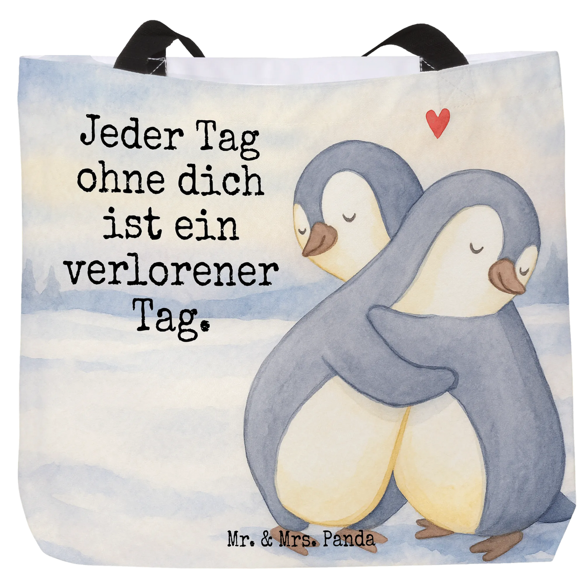Shopper Pingwiny Przytulanie Design Statement-Tasche, studententasche, Freizeittasche, Tragetasche, Einkaufstasche, Laptoptasche, Schultasche, Strandtasche, Stofftasche, Tote Bag, Pandatasche, Urlaubstasche, Büchertasche, XL Tasche, Alltagstasche, Tragebeutel, Henkeltasche, Tasche, Stoffbeutel, Schulbeutel, Shopper Tasche, XXL Tasche, Reisetasche, Unitasche, City-Shopper, Beutel, Freundin, Freund, Liebe, Liebesgeschenk, Jahrestag, Verlobung, Partner, Ehemann, Ehefrau, Heiraten, Heiratsantrag, Hocheitstag, für Ehemann, Geschenk für Partner, Mitbringsel, Liebesbeweis, Geschenk für Frauen, Geschenk für Freundin, Hochzeitstag, Valentinstag, für Männer