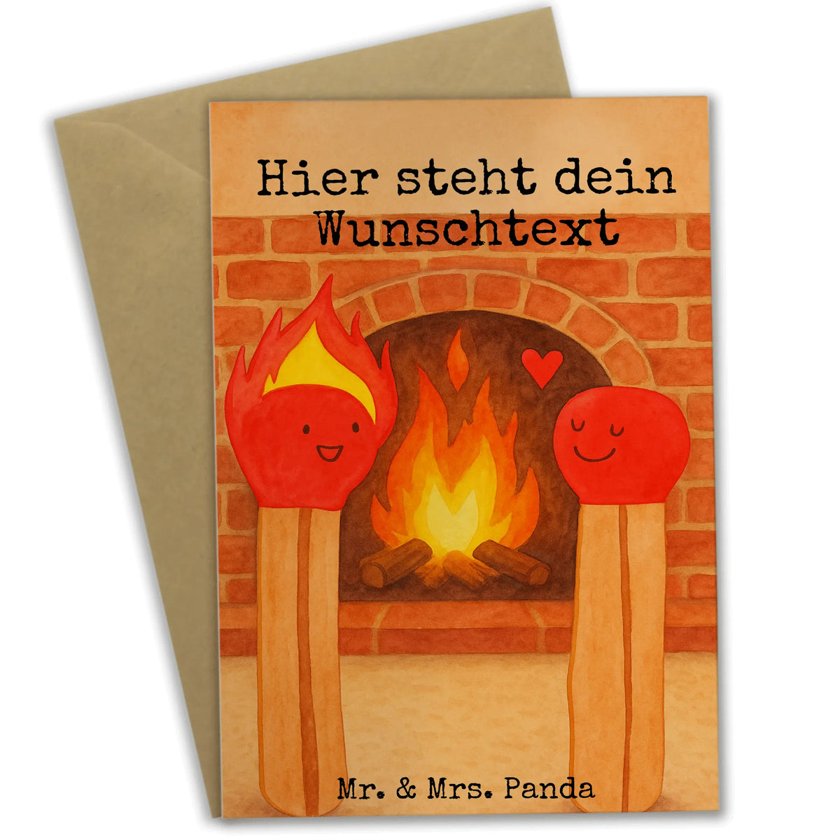 Personalised greetings card Matches Design