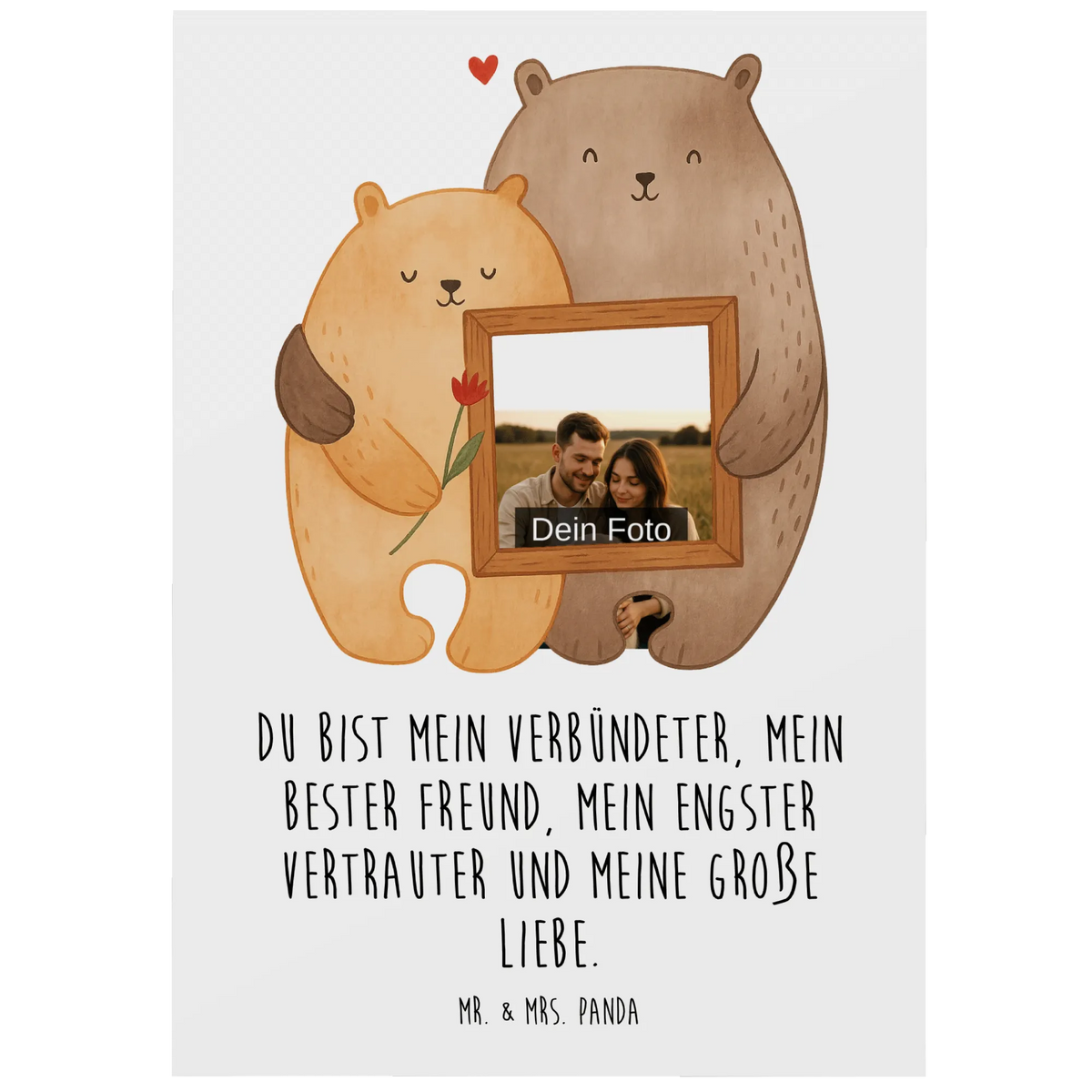 Personalizowana pocztówka ze zdjęciem Miłość niedźwiedzi Design personalisierte fotokarte, Fotokarte, Postkarte Foto, Postkarte mit Foto, Fotogrußkarte, grußkarte mit foto, Personalisierte Foto Postkarte, Foto Grußkarte, Fotopostkarte, Foto Postkarte, Freund, Liebe, Liebesgeschenk, Jahrestag, Verlobung, Partner, Ehemann, Ehefrau, Heiraten, Heiratsantrag, Hocheitstag, Freundin, Bärchen, Verliebt, Liebesbeweis, Bären, Bär, Verlobt, Verheiratet, Geschenk Freundin, Geschenk Hochzeit, Geschenk Freund, Hochzeitstag