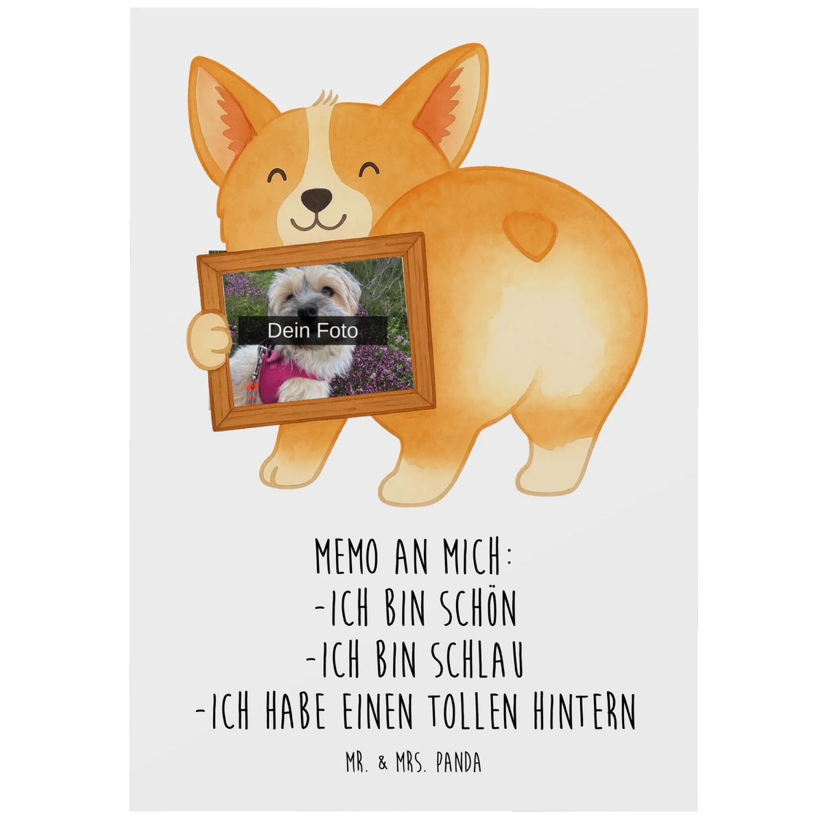 Personalizowana pocztówka ze zdjęciem Corgi tyłek Design Fotopostkarte, Postkarte Foto, Foto Postkarte, Fotogrußkarte, Foto Grußkarte, grußkarte mit foto, Personalisierte Foto Postkarte, Fotokarte, Postkarte mit Foto, personalisierte fotokarte, Sprüche, Hund, Hunderasse, Hundebesitzer, Hundemotiv, Haustier, Tierliebhaber, Motivation, Hundeliebe, Spruch, Corgie, Selbstliebe
