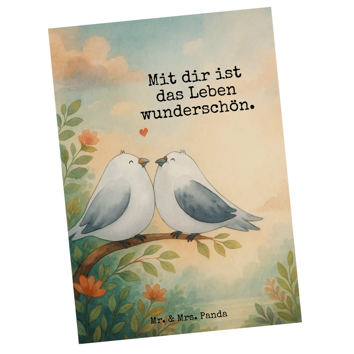 Postcard Turtledoves in love Design Loving, Two, Together, Marriage, Proposal of marriage, Love gift, gift for her, gift for him, anniversary gift, Married, Turtle doves, Doves, Gift Girlfriend, Turtledove, Girlfriend, In love, Anniversary, Engaged, Friend, Proof of love, Gift Wedding, Wedding anniversary, Gift Friend