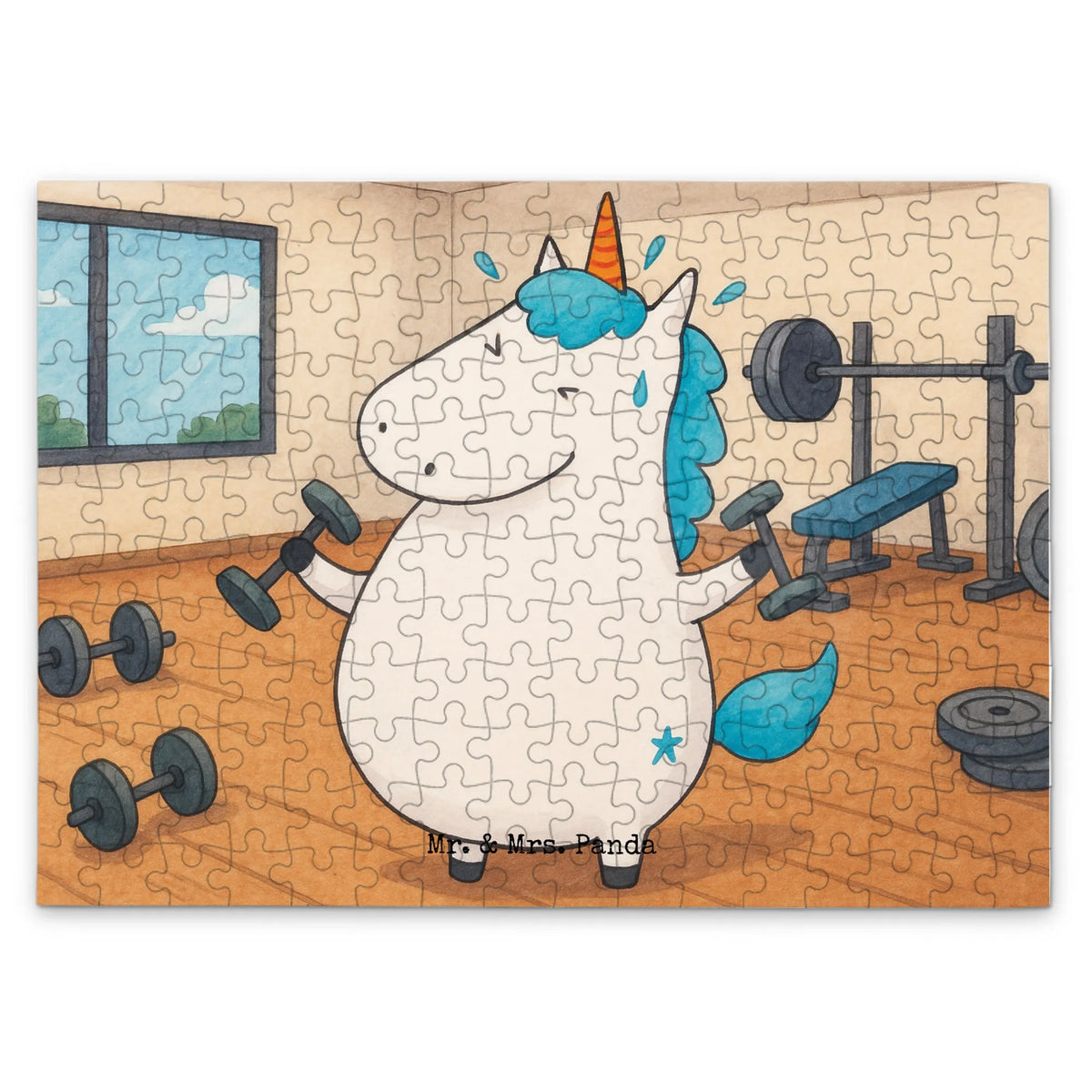 Puzzle Einhorn Fitness Design Puzzle, Legespiel, 300 Teile Puzzle, 500 Teile Puzzle, 1000 Teile Puzzle, 1500 Teile Puzzle, Puzzlespiel, Geduldspiel, 2000 Teile Puzzle, Einhorn, Unicorn, Einhörner, Einhorn Deko, Pumpen, Gym, Geräte, Sport, Fitness, Sixpack, Diät, Abnehmen, Fitnessstudio