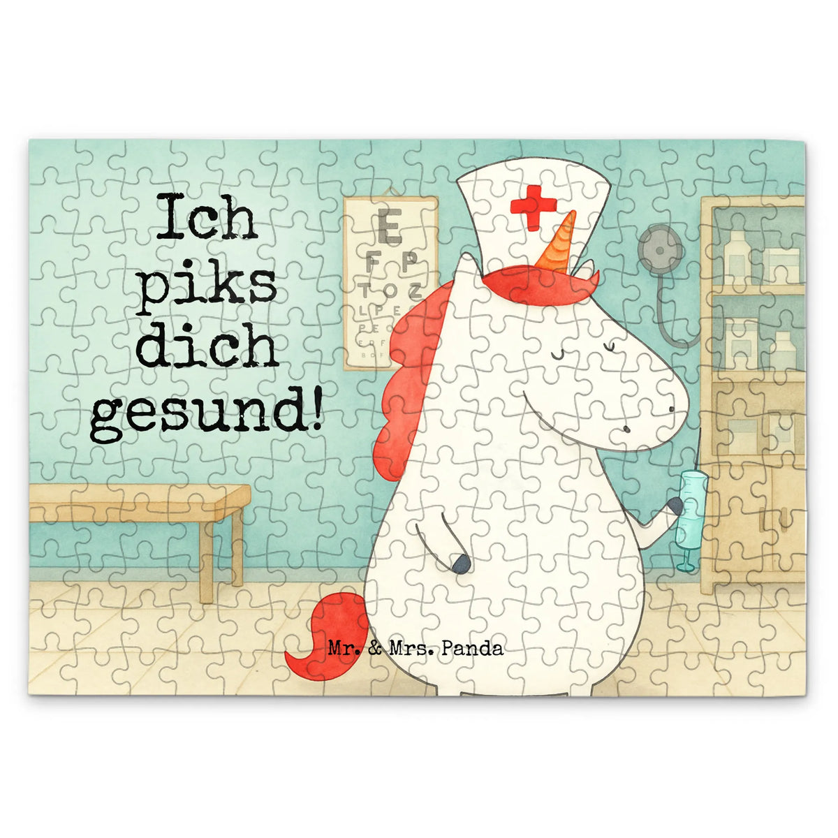 Puzzle Einhorn Krankenschwester Design Puzzlespiel, 1000 Teile Puzzle, 2000 Teile Puzzle, Legespiel, 1500 Teile Puzzle, 300 Teile Puzzle, Geduldspiel, Puzzle, 500 Teile Puzzle, Einhorn Deko, Einhörner, Einhorn, Unicorn, Ärztin Geschenk, Krankenhaus, Krankenpfleger Geschenk, Krankenpflegerin, Krankenschwester Geschenk, Krankenschwester Dankeschön