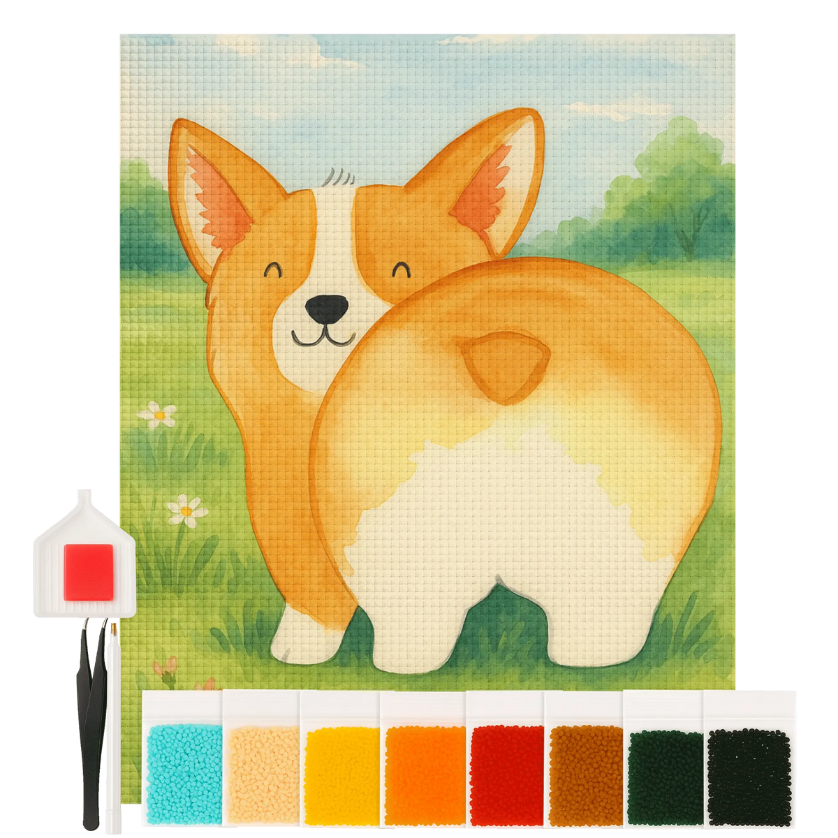 Diamond Painting Corgi Po Design diamant painting set, mosaik malerei, diamant malset, diamant stickerei, diamond painting set, diamant painting kit, diamantbild, diamant stickerei set, steinchenbilder, mosaik bilder, diamant kunst, diamond art, diamant painting, Diamant Malen nach Zahlen, diamant malerei set, strass malerei, Diamant Malen, diamond painting bilder, Bild mit Diamanten, malen mit diamanten, diamant malerei, diamant steine bilder, glitzerbild, Diamant Basteln, strassbilder, diy diamond painting, 5d diamant painting, diamant bastelset, Kristallbild, funkelbilder, diamant mosaik, 5d diamond painting, Diamond Painting, diamond painting komplettset, diamond painting kit, diamant gemälde, diamant bilder, mosaik set, diamant painting bilder, Sprüche, Hund, Hunderasse, Hundebesitzer, Hundemotiv, Haustier, Tierliebhaber, Motivation, Selbstliebe, Hundeliebe, Corgie, Spruch