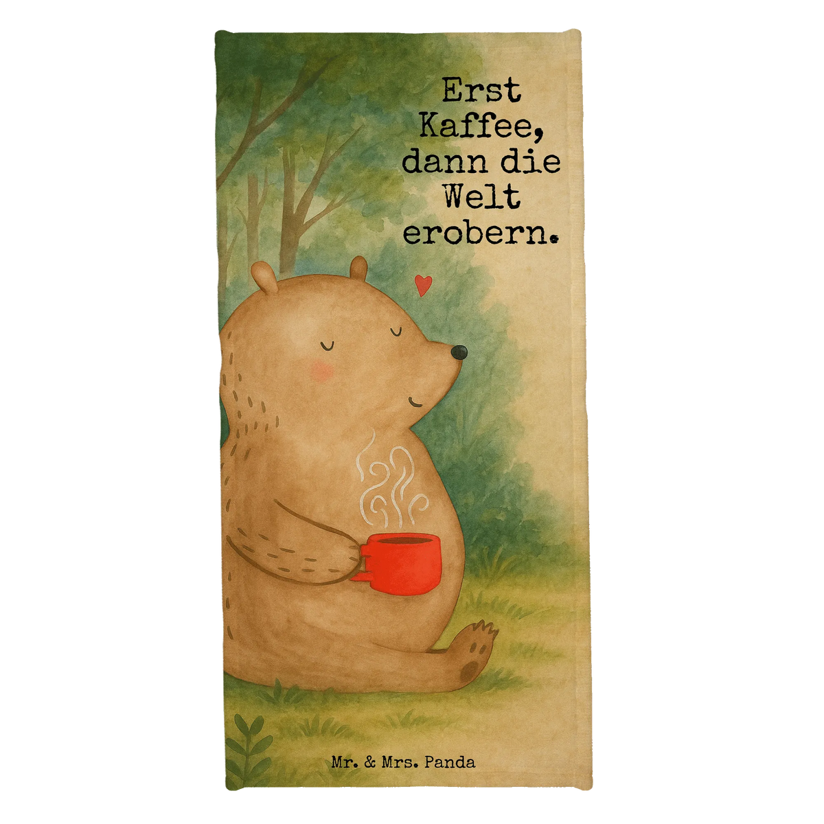 Handtuch Bär Kaffee Design Frottier, Reisehandtuch, Badehandtuch, Duschhandtuch, Strandtuch, Frotteetuch, Baumwollhandtuch, sporthandtuch, Frotteehandtuch, Badhandtuch, frottierhandtuch, Strandlaken, Duschtuch, Handtuch, Badelaken, Sport Handtuch, Teddy, Teddybär, Bär, Bären, Guten Morgen, Morgenroutine, Kaffee, Welt Erobern, Motivation, Coffee, Welt Retten