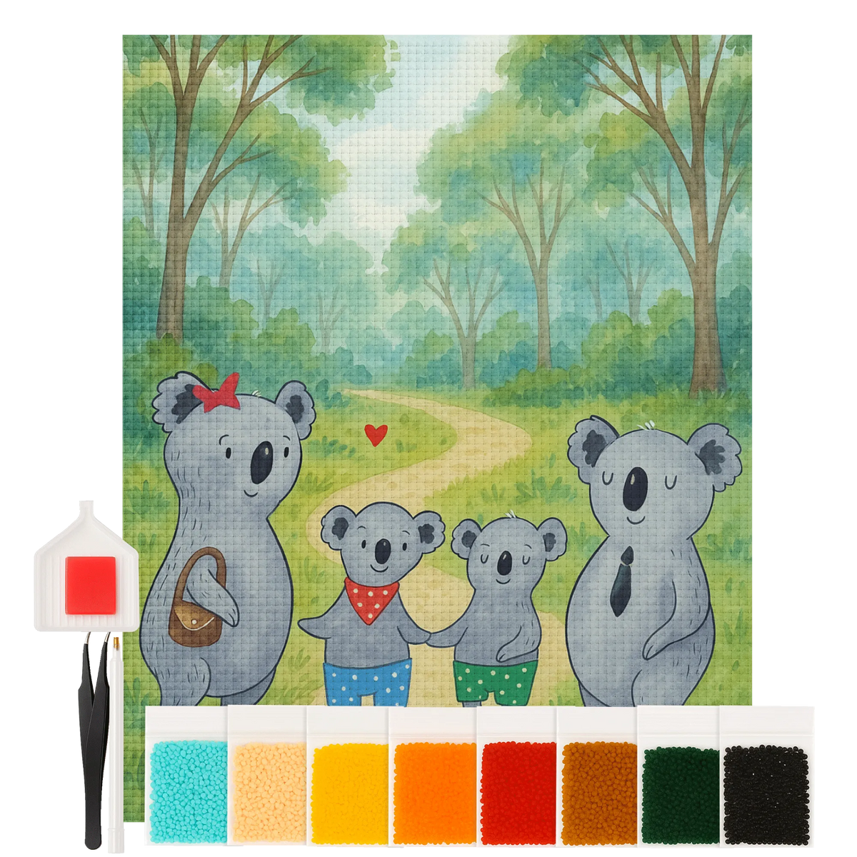 Diamond Painting Koala Familie zwei Design diamant steine bilder, Diamant Malen, 5d diamant painting, diamond art, diamant stickerei set, mosaik set, funkelbilder, diamant malerei, diamant painting kit, diamant stickerei, strass malerei, diamantbild, diamond painting komplettset, Diamond Painting, diamant painting bilder, glitzerbild, diamond painting bilder, Diamant Malen nach Zahlen, Bild mit Diamanten, diamond painting kit, diamant gemälde, diamant mosaik, diamant malerei set, diamant painting, mosaik malerei, diamant kunst, diamant bilder, mosaik bilder, malen mit diamanten, diamant painting set, diamant bastelset, Kristallbild, diamond painting set, steinchenbilder, diamant malset, 5d diamond painting, diy diamond painting, strassbilder, Diamant Basteln, Muttertag, Vatertag, Mama, Papa, Oma, Opa, Familie, Schwester, Bruder, Koala, Familienleben, Beste Familie, Lieblingsfamilie, Koalabär, Familienzeit, Koalafamilie