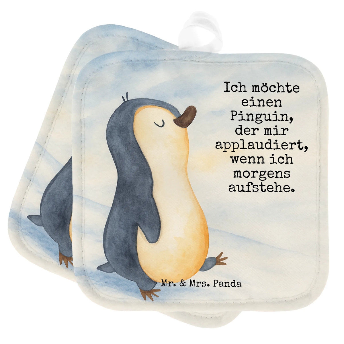 2er Set Topflappen  Pinguin marschieren Design Ofenlappen, Topflappenset, Zwei Topflappen, Topflappen 2er Set, Topflappen im Doppelpack, Kochlappen, Topflappen Set, Topflappen, Doppel Topflappen, 2er Set Topflappen, topfhalter, Topfuntersetzer, Pinguin, Frühaufsteher, Familie, Langschläfer, Pinguine, Schwester, Bruder
