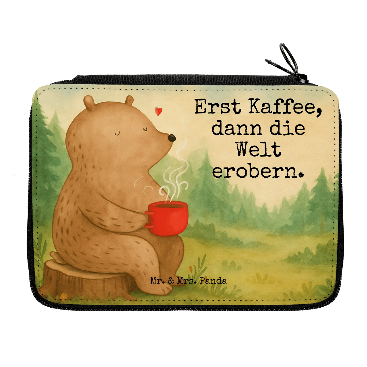 Federmappe Bär Kaffee Design Stiftebeutel, Etui, Stifteetui, Bleistift Etui, Schlampermäppchen, schulmäppchen set, Buntstiftetui, Federmäppchen, Stiftemappe, Federpenal, Stiftetasche, Schlamper, Schuletui, Etui für Stifte, Zeichenetui, Schreibetui, Schreibmappe, Schulmäppchen, Malmappe, Mäppchen, Kinder Federmappe, Federtasche, Bleistiftetui, Federmappe, Farbstiftetui, reiseetui, Schüleretui, Stifte Etui, Federmappe Set, Buntstiftmäppchen, Teddy, Bär, Teddybär, Morgenroutine, Guten Morgen, Welt Retten, Welt Erobern, Kaffee, Motivation, Coffee, Bären