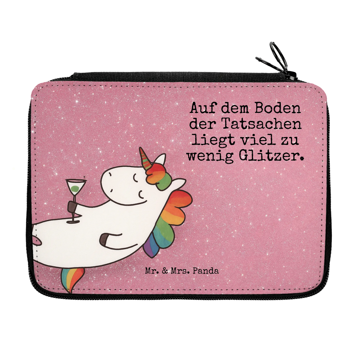 Federmappe Einhorn Cocktail Design Schreibetui, Mäppchen, Buntstiftetui, Etui, Schreibmappe, Bleistiftetui, Kinder Federmappe, Etui für Stifte, Stifte Etui, Federpenal, Stifteetui, Stiftebeutel, Schuletui, Stiftetasche, Schüleretui, Schlamper, Schlampermäppchen, Bleistift Etui, Federmäppchen, Stiftemappe, reiseetui, Zeichenetui, Federmappe Set, Schulmäppchen, Federtasche, schulmäppchen set, Federmappe, Malmappe, Buntstiftmäppchen, Farbstiftetui, Unicorn, Einhorn, Einhörner, Einhorn Deko, Geburtstag, Glitzer, Lustig, Spruch, Witzig, Party, Freundin, Feiern, Caipirinha, Rum, Spaß, Cuba Libre, Sekt