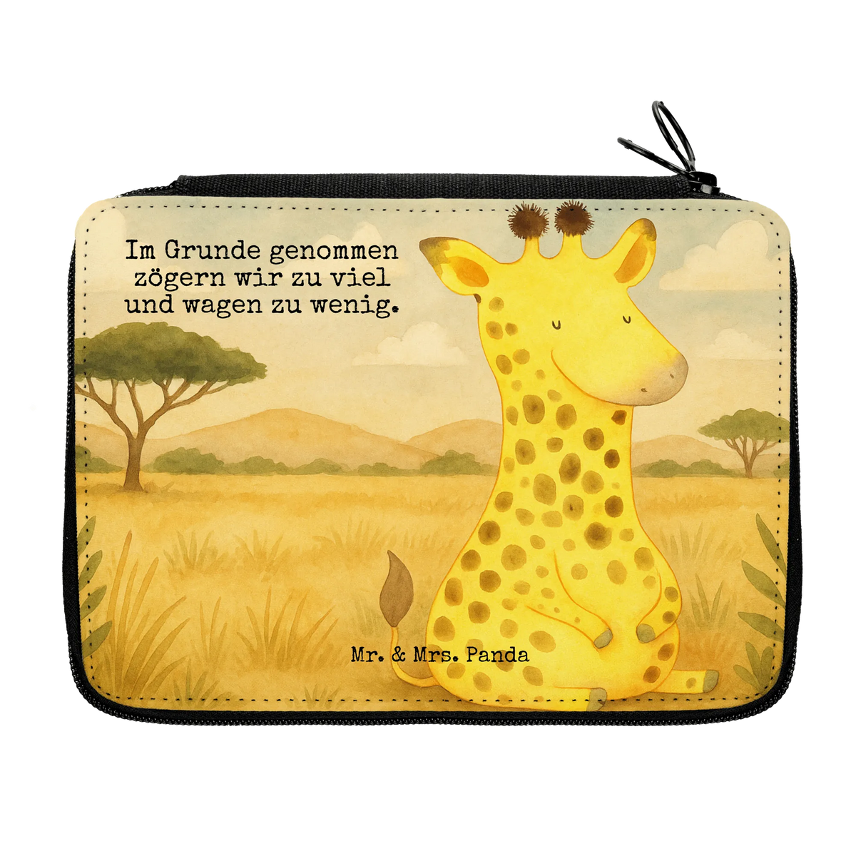 Federmappe Giraffe Zufrieden Design Schlamper, Federtasche, Schulmäppchen, Buntstiftetui, Zeichenetui, Malmappe, Buntstiftmäppchen, schulmäppchen set, Kinder Federmappe, Mäppchen, Schuletui, Stiftetasche, Stiftemappe, Federmappe Set, Schüleretui, Farbstiftetui, Schreibetui, Stifteetui, Stiftebeutel, Schlampermäppchen, Federmäppchen, Federmappe, Bleistift Etui, reiseetui, Bleistiftetui, Schreibmappe, Federpenal, Stifte Etui, Etui, Etui für Stifte, Afrika, Wildtiere, Zufrieden, Abenteuer, Giraffe, Glück