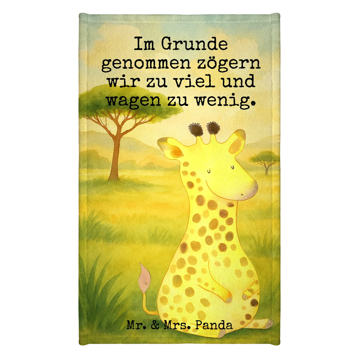 Gästehandtuch Giraffe Zufrieden Design