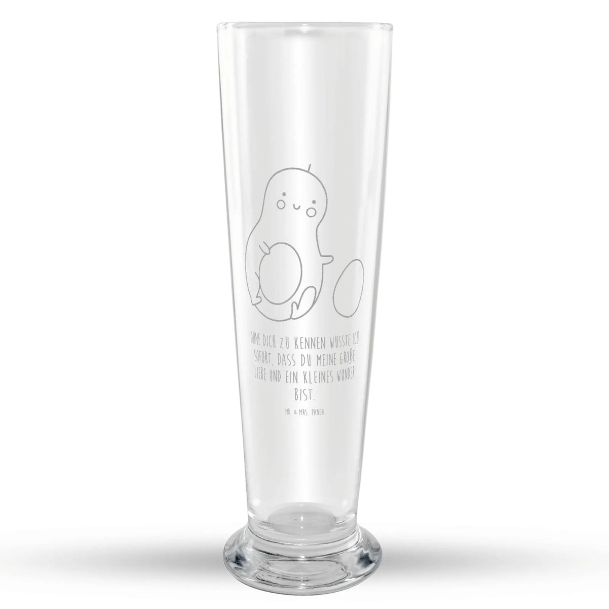 Weizenglas Avocado Kern rollt Weizenbier Glas, Mr & Mrs Panda Weizenglas, Weißbierglas, Bierglas, Weizen Glas, Bier Glas, Avocado, Veggie, Vegan, Gesund, Schwanger, Säugling, Avocados, Große Liebe, Erstes Kind, Babyparty, Liebe, Geburtstag, Geburt, Schwangerschaft, Kind, Baby, Zur Geburt, Love