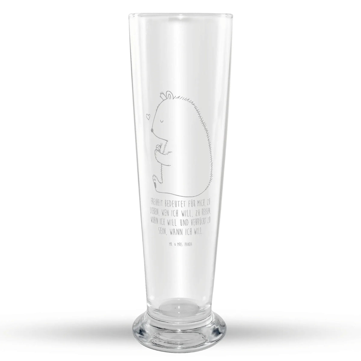 Weizenglas Bär Marienkäfer Bierglas, Weizenbier Glas, Weißbierglas, Bier Glas, Mr & Mrs Panda Weizenglas, Weizen Glas, Teddy, Bär, Teddybär, Marienkäfer, Motivation, Freiheit, Liebe, Das Leben Ist schön