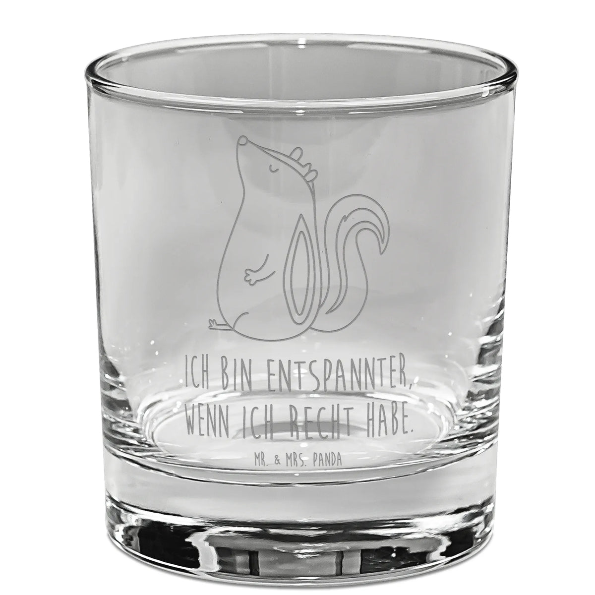 Whiskey Glas Stinktier Sitzen Old Fashioned Glas, Tumbler, Whiskeyglas, Tumbler Glas, Whisky Becher, Rocks Glas, Lowball Glas, Spirituosenglas, Whiskyglas, Scotch Glas, Whiskey Tumbler, Whisky Tumbler, Whiskey Becher, Gravur Whiskyglas, Bourbon Glas, eiswürfelglas, Stinktier, Skunk, Wildtier, Besserwisser, Recht, Spruch, Stinker, Raubtier, Büro, Stinki