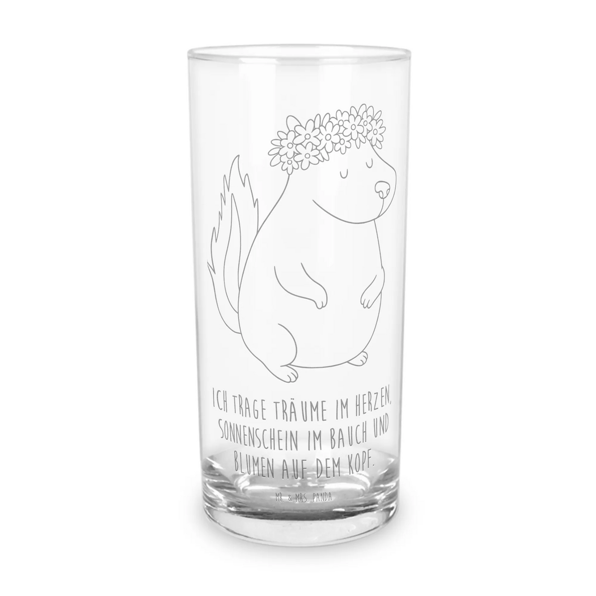 Wasserglas Stinktier Mädchen Glas, Partyglas, Longdrinkglas, tischglas, Saftglas, Tumbler, Glasbecher, Cocktailglas, Geschenkglas, haushaltsglas, Wasserbecher, Geschenk Glas, Trinkglas, Alltagsglas, Trinkbecher Glas, Wasserglas, Panda Glas, küchenglas, getränkeglas, Skunk, Stinktier, Stinker, Namaste, Wildtier, Stinki, Yoga, Raubtier