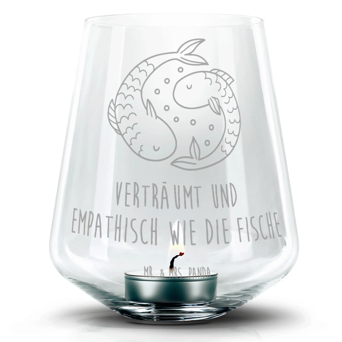 Engraved Wind Light Star sign fish