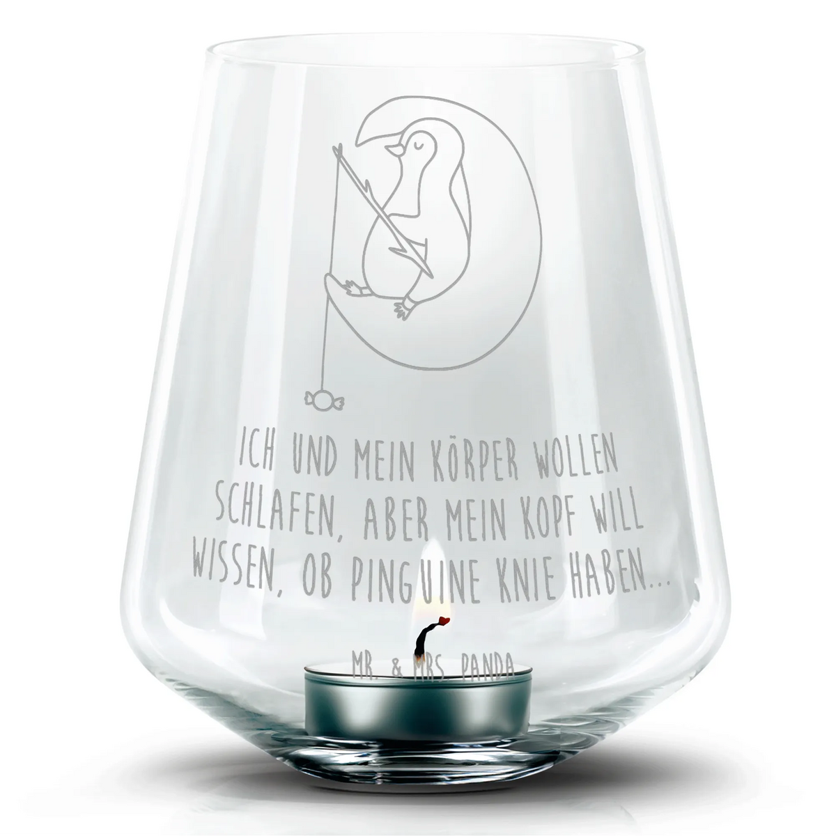 Engraved Wind Light Penguin moon Penguin, North Pole, Winter, Penguins, insomnia, bedroom, saying, night's rest, falling asleep, penguins, guest room, sleep
