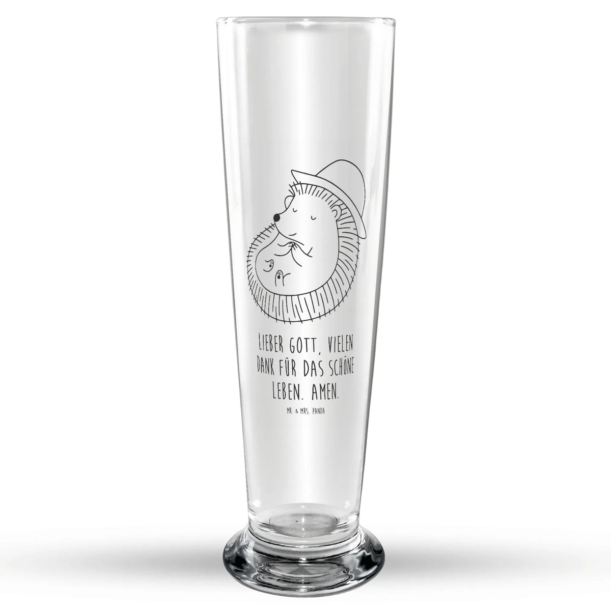 Bierglas Igel Beten Bierglas, Glasbecher, Trinkglas, Bierbecher, Glasbierglas, Bier Glas, Lustige Sprüche, Tiere, Tiermotive, Gute Laune, Dankbar, Genießen, Amen, Dankbarkeit, Igel mit Hut, Leben, Dankbar sein, Gott, Igel, Sonnenhut, Beten