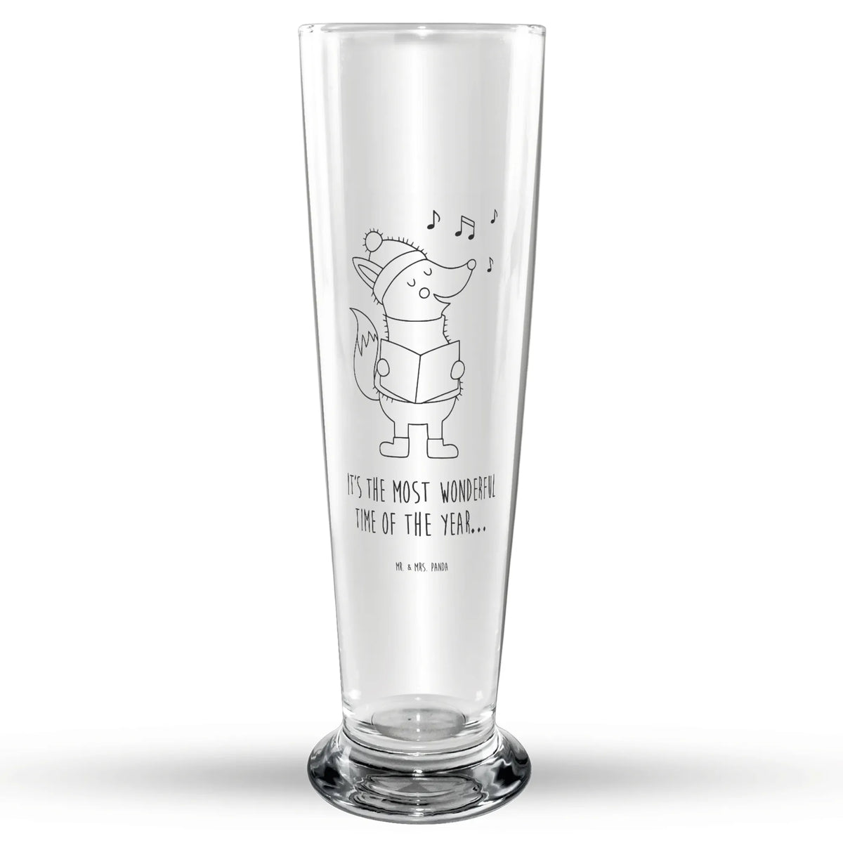 Bierglas Fuchs Sänger Bierglas, Trinkglas, Bierbecher, Bier Glas, Glasbierglas, Glasbecher, Weihnachten, Winter, Weihnachtsdeko, Nikolaus, Advent, Heiligabend, Wintermotiv, Sänger, Geschenk Sänger, Fuchs, Füchse, Weihnachtslieder, Singen