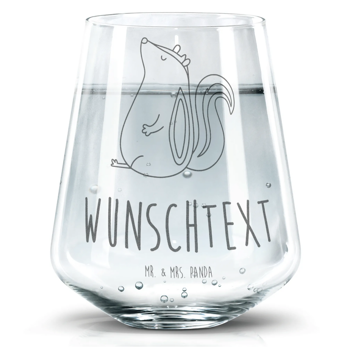 Personalized Drinking Glass skunk Sit Skunk, predator, slogan, skunk, law, office, stinker, wild animal, know-it-all, stinky