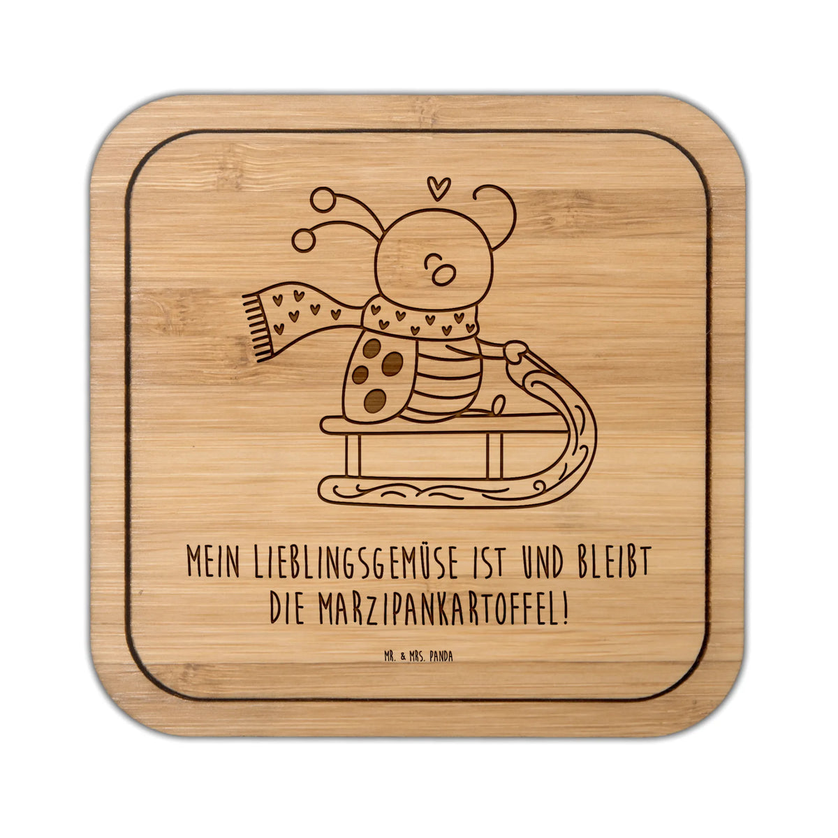 Square coaster Smörle sledding gifts, party, glass coasters, breakfast, square, presents, giveaways, glass, coasters, gift, set, wood, glasses, Winter, Christmas, Christmas time, snow