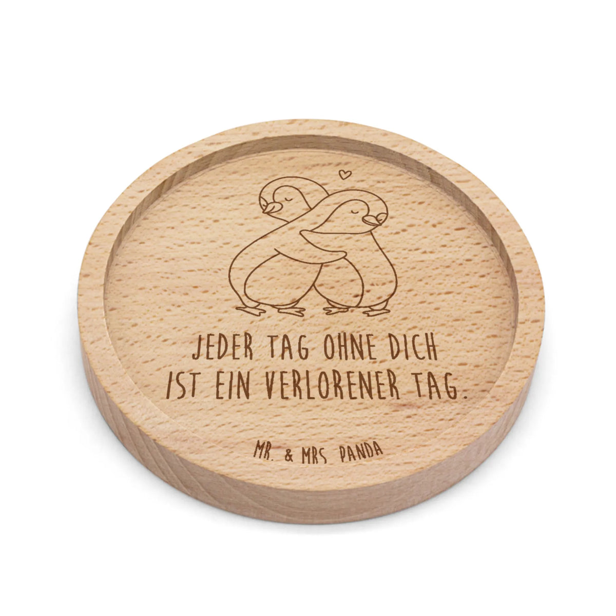 Wooden Coaster penguins Cuddle Love, Loving, Two, Together, Marriage, Engagement, Proposal of marriage, Love gift, gift for her, gift for him, anniversary gift, Valentine's Day Gift for Women Love Gift Anniversary Wedding Anniversary Party Favor Gift for Girlfriend Gift for Partner Boyfriend Gift Token of Love for Men for Husband