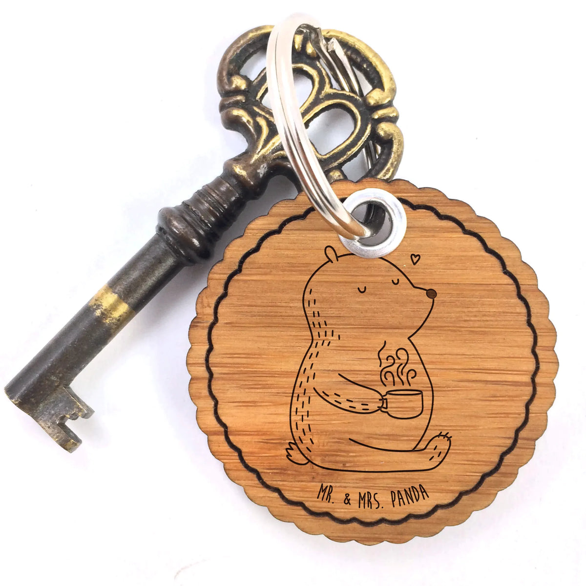Rundwelle Schlüsselanhänger Bär Morgenkaffee Anhänger, Holz Schlüsselanhänger, anhänger schlüssel, Holzanhänger, Taschenbaumler, anhänger für schlüssel, Schlüsselanhänger Holz, Schlüsselanhänger, Taschenanhänger, anhänger holz, Freundin, Freund, Liebe, Liebesgeschenk, Jahrestag, Verlobung, Partner, Ehemann, Ehefrau, Heiraten, Heiratsantrag, Hocheitstag, für Ehemann, Valentinstag, Geschenk für Partner, Hochzeitstag, Geschenk für Freundin, für Männer, Geschenk für Frauen, Mitbringsel, Liebesbeweis