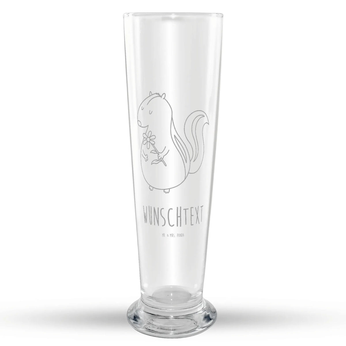 Customizable Wheat Glass skunk flower Skunk, stinker, stink, predator, skunk, daydreamer, dreams, wild animal, dreamy