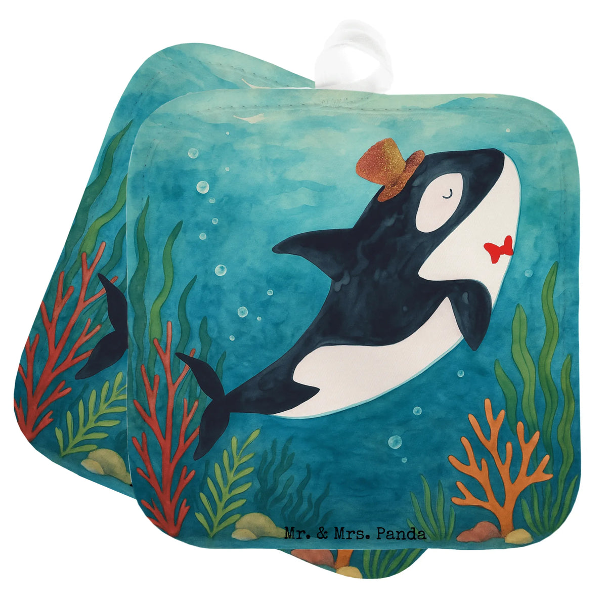 2er Set Topflappen  Orca Zylinder Design Topflappen Set, topfhalter, Topfuntersetzer, Topflappen, Topflappenset, Ofenlappen, 2er Set Topflappen, Kochlappen, Topflappen 2er Set, Topflappen im Doppelpack, Zwei Topflappen, Doppel Topflappen, Meerestiere, Urlaub, Meer, Glitter, Feier, Narwal, Glückwunsch, Fest, Konfetti, Orca, Geburtstag, Fete, Glitzer
