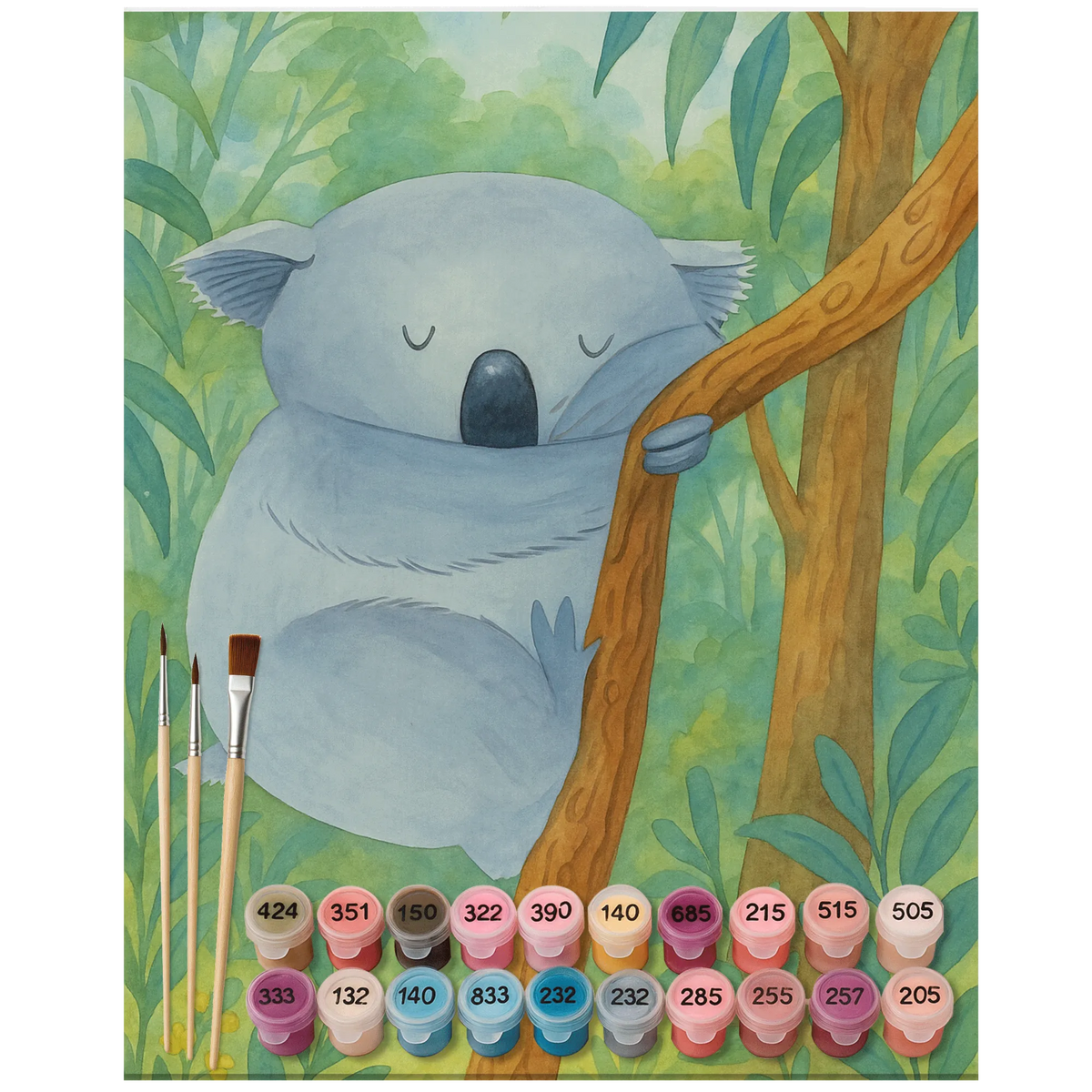 Malen nach Zahlen Koalabär Design malen mit zahlen, DIY Malen nach Zahlen, Malen nach Zahlen Leinwand, kreativ set, Malen nach Zahlen, malset, leinwand malset, acrylmalerei set, Malen nach Zahlen Bild, malerei nach zahlen, Acryl Malen nach Zahlen, diy set, leinwand malerei, acryl malset, Zahlenbild, malen nach zahlen set, Lustige Sprüche, Tiere, Tiermotive, Gute Laune, Träumen, Koalabär, schlafen, Schlafzimmer, Traumland, Koala, Traum, Bär