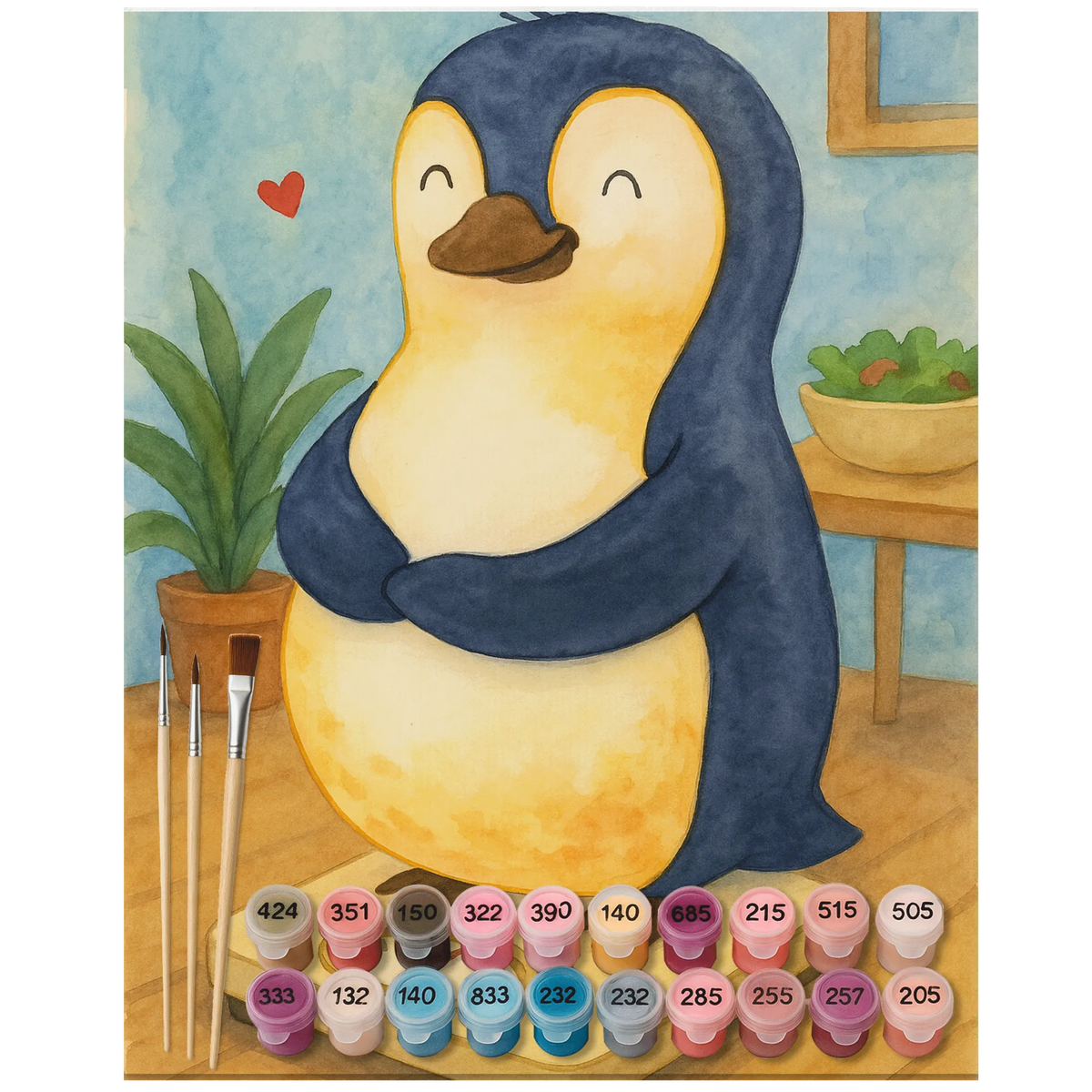Malen nach Zahlen Pinguin Diät Design Malen nach Zahlen, Zahlenbild, malen nach zahlen set, leinwand malerei, malset, Acryl Malen nach Zahlen, diy set, malerei nach zahlen, acrylmalerei set, Malen nach Zahlen Leinwand, kreativ set, DIY Malen nach Zahlen, acryl malset, Malen nach Zahlen Bild, leinwand malset, malen mit zahlen, Pinguin, Gewicht, Diät, Pinguine, Abnehmen, Selbstrespekt, Körperliebe, Motivation, Selbstliebe, Abspecken