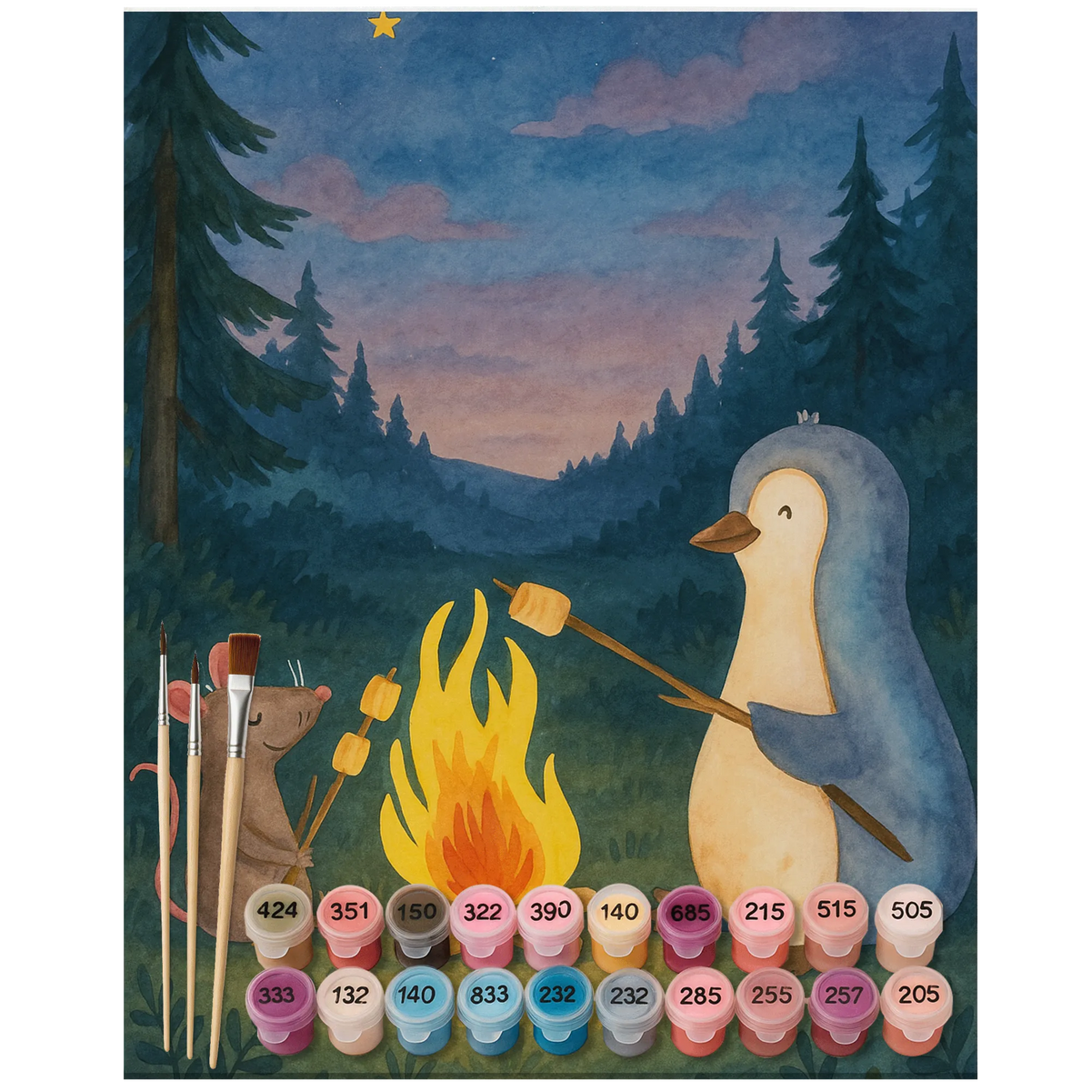 Malen nach Zahlen Pinguin Lagerfeuer Design leinwand malerei, Malen nach Zahlen, Malen nach Zahlen Leinwand, diy set, malen mit zahlen, leinwand malset, kreativ set, Acryl Malen nach Zahlen, acrylmalerei set, DIY Malen nach Zahlen, acryl malset, Malen nach Zahlen Bild, malen nach zahlen set, malset, Zahlenbild, malerei nach zahlen, Pinguin, Leben, Maus, Lebensspruch, Feuer, Büroalltag, Liebe, Grillen, Marshmallows, Motivation, Arbeit, Büro, Job, Neustart, Lagerfeuer, Lebensmotivation, Pinguine