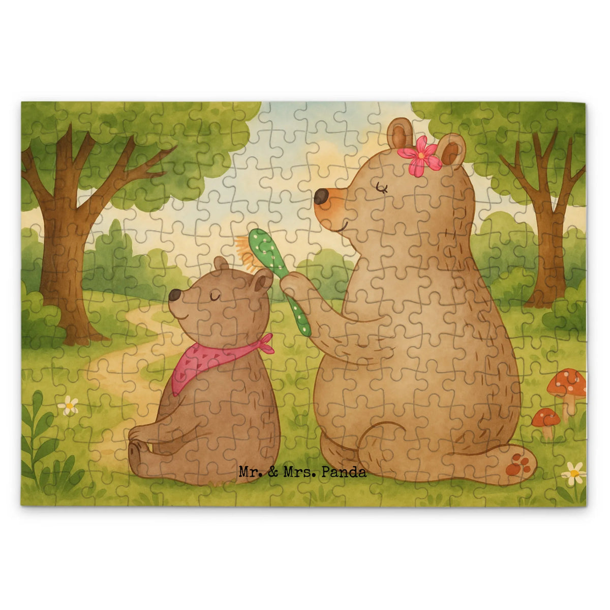 Puzzle Bär Kind Design 300 Teile Puzzle, Puzzle, 500 Teile Puzzle, 1500 Teile Puzzle, Legespiel, Geduldspiel, Puzzlespiel, 2000 Teile Puzzle, 1000 Teile Puzzle, Papa, Oma, Opa, Familie, Muttertag, Mama, Schwester, Bruder, Vatertag, Geschenk, Mutti, Mutter