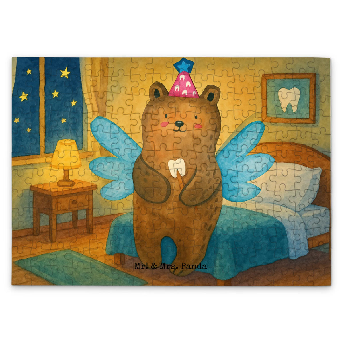 Puzzle Bär Zahnfee Design Puzzlespiel, 2000 Teile Puzzle, 1500 Teile Puzzle, Puzzle, 1000 Teile Puzzle, Legespiel, 500 Teile Puzzle, Geduldspiel, 300 Teile Puzzle, Teddybär, Bär, Teddy, Milchzahn, Erster Zahn, Fee, Zahnfee