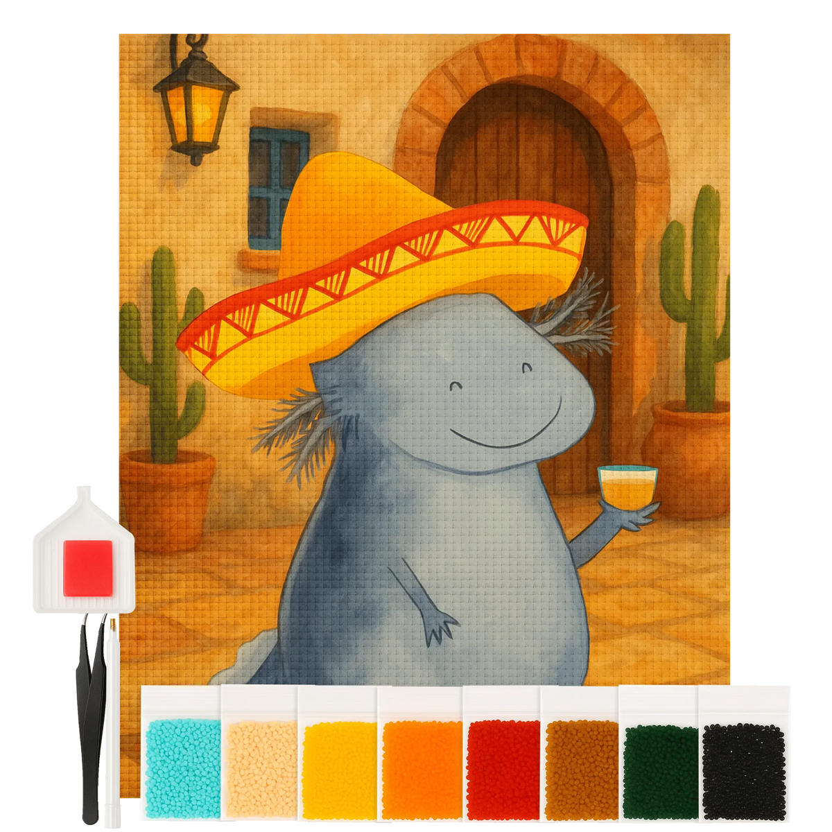 Diamond Painting Axolotl Tequila Design Diamant Malen, diamant painting bilder, diamant steine bilder, diamant malset, steinchenbilder, diamant bilder, diamant malerei set, 5d diamant painting, diamant painting set, glitzerbild, diamant painting, Bild mit Diamanten, Diamant Basteln, diamant stickerei, diamant kunst, mosaik set, diamond painting bilder, Diamant Malen nach Zahlen, diamant gemälde, malen mit diamanten, diy diamond painting, mosaik bilder, diamant painting kit, diamant mosaik, Kristallbild, strassbilder, Diamond Painting, 5d diamond painting, diamantbild, diamond painting set, diamond art, diamond painting komplettset, mosaik malerei, diamant stickerei set, diamant malerei, strass malerei, diamant bastelset, funkelbilder, diamond painting kit, Axolotl, Molch, Feuerdrache, Mexico, Motivation, Spruch, Zitrone, Schwanzlurch, Lurche, Lurch, Mexiko, Axolot, Sombrero, Tequila, Feuersalamander