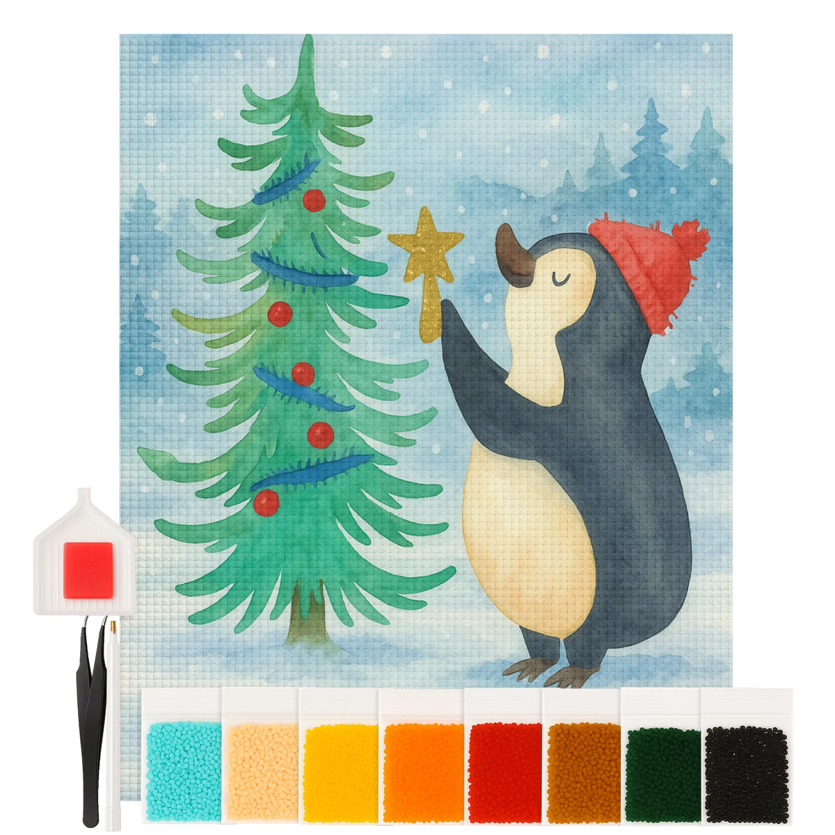 Diamond Painting Pinguin Weihnachtsbaum Design diamant malset, diamond art, 5d diamant painting, strass malerei, steinchenbilder, 5d diamond painting, mosaik malerei, mosaik bilder, diamant stickerei set, Bild mit Diamanten, diamond painting kit, strassbilder, Diamant Malen, diamant painting, funkelbilder, Kristallbild, diamantbild, Diamond Painting, diamant malerei set, diamant painting set, diamant stickerei, diamant bilder, diamant bastelset, malen mit diamanten, diamond painting set, diy diamond painting, diamant mosaik, glitzerbild, diamant painting bilder, diamant gemälde, mosaik set, diamant steine bilder, Diamant Basteln, Diamant Malen nach Zahlen, diamant kunst, diamant malerei, diamant painting kit, diamond painting komplettset, diamond painting bilder, Weihnachtsdeko, Nikolaus, Advent, Heiligabend, Winter, Wintermotiv, Weihnachten, Pinguin