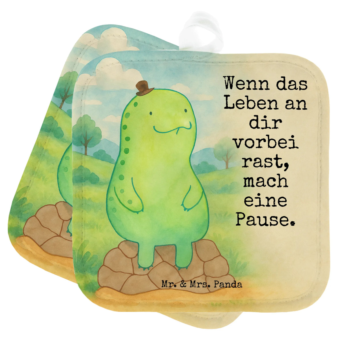 2er Set Topflappen  Schildkröte Pause Design Topflappenset, Doppel Topflappen, Zwei Topflappen, Topfuntersetzer, Topflappen im Doppelpack, Kochlappen, topfhalter, Topflappen Set, Topflappen 2er Set, Topflappen, 2er Set Topflappen, Ofenlappen, Schildkröte, Entschleunigen, Achtsam, Achtsamkeit