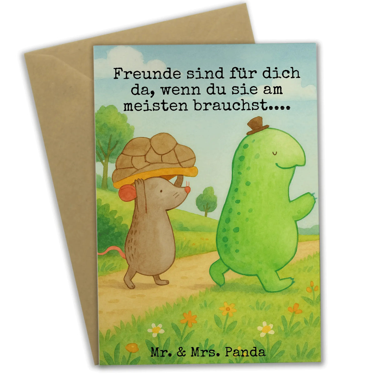 Greetings card tortoise Mouse Design