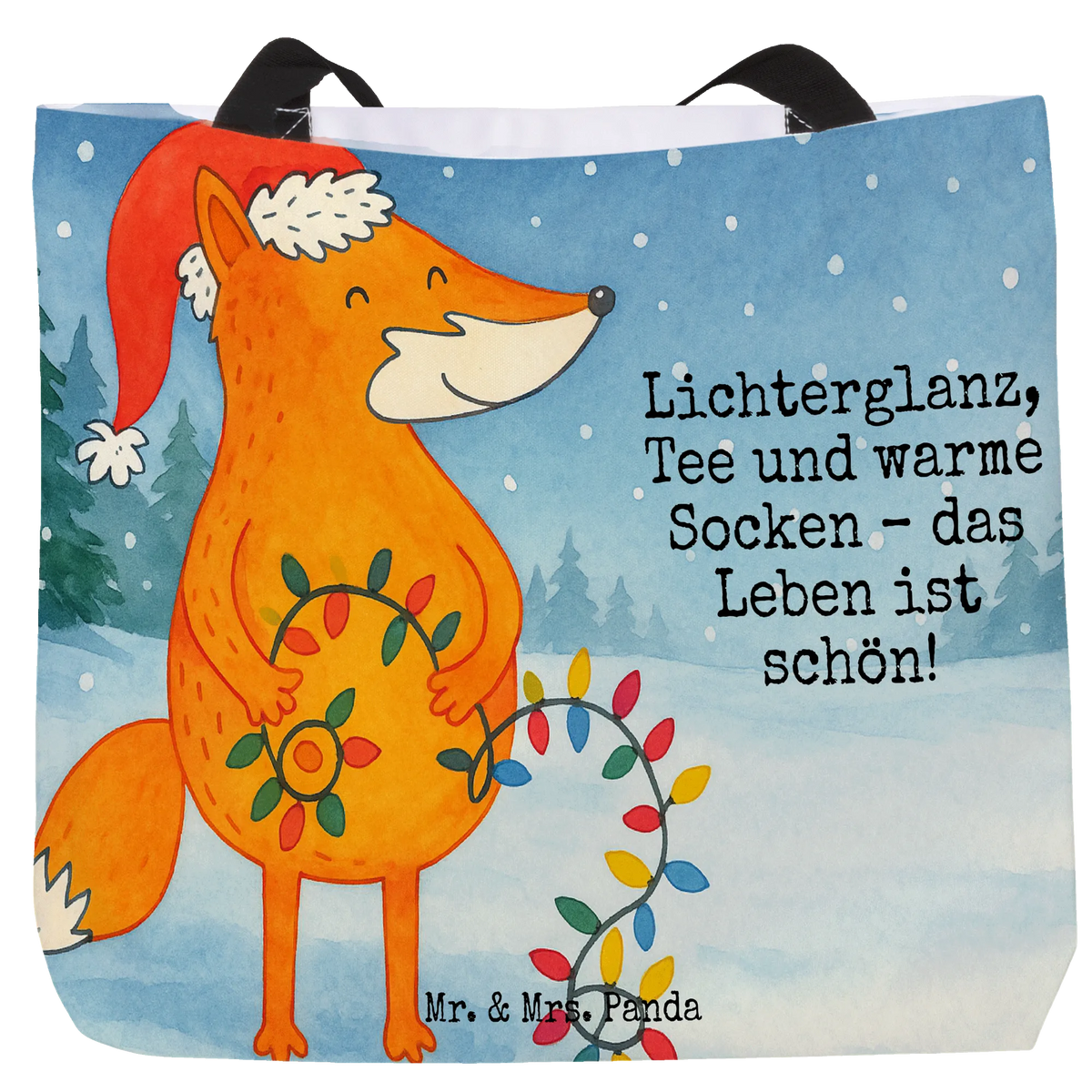 Shopper Fuchs Weihnachten Design Alltagstasche, Stoffbeutel, Tote Bag, Einkaufstasche, Beutel, Tragebeutel, Schulbeutel, Reisetasche, Laptoptasche, Büchertasche, Urlaubstasche, XL Tasche, Statement-Tasche, Tasche, Strandtasche, Schultasche, studententasche, Tragetasche, Freizeittasche, Pandatasche, Unitasche, City-Shopper, Weihnachten, Winter, Weihnachtsdeko, Nikolaus, Advent, Heiligabend, Wintermotiv, Geschenk Weihnachten, Weihnachtszeit, Fuchs, Füchse, Weihnachtsmann, Spruch schön