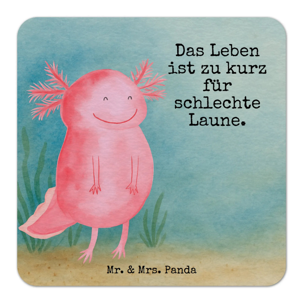 Bierdeckel Axolotl Glücklich Design Bierfilzl, Getränkeuntersetzer, Becheruntersetzer, Bierdeckel, Tassenuntersetzer, Flaschenuntersetzer, bieruntersetzer, Tischuntersetzer, Pappuntersetzer, gläseruntersetzer, Kaffeeuntersetzer, Molch, Axolotl, Axolot, Lurch, Schwanzlurch, Motivation, Gute Laune, Lurche