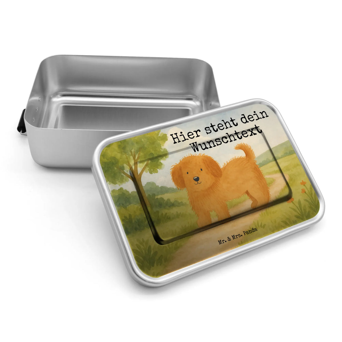 Personalisierte Brotdose Hund Flauschig Design Brotdose mit Namen, Brotbox mit Namen, Geschenk mit Namen, Brotdose, Brotbox, Hunderasse, Tierliebhaber, Hundemotiv, Haustier, Hundebesitzer, Hund, Sprüche, Frauchen, Hundeliebe, Hundemama, Hunde