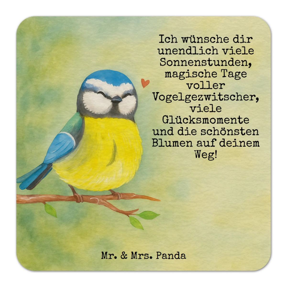 Coaster Bird blue tit Design