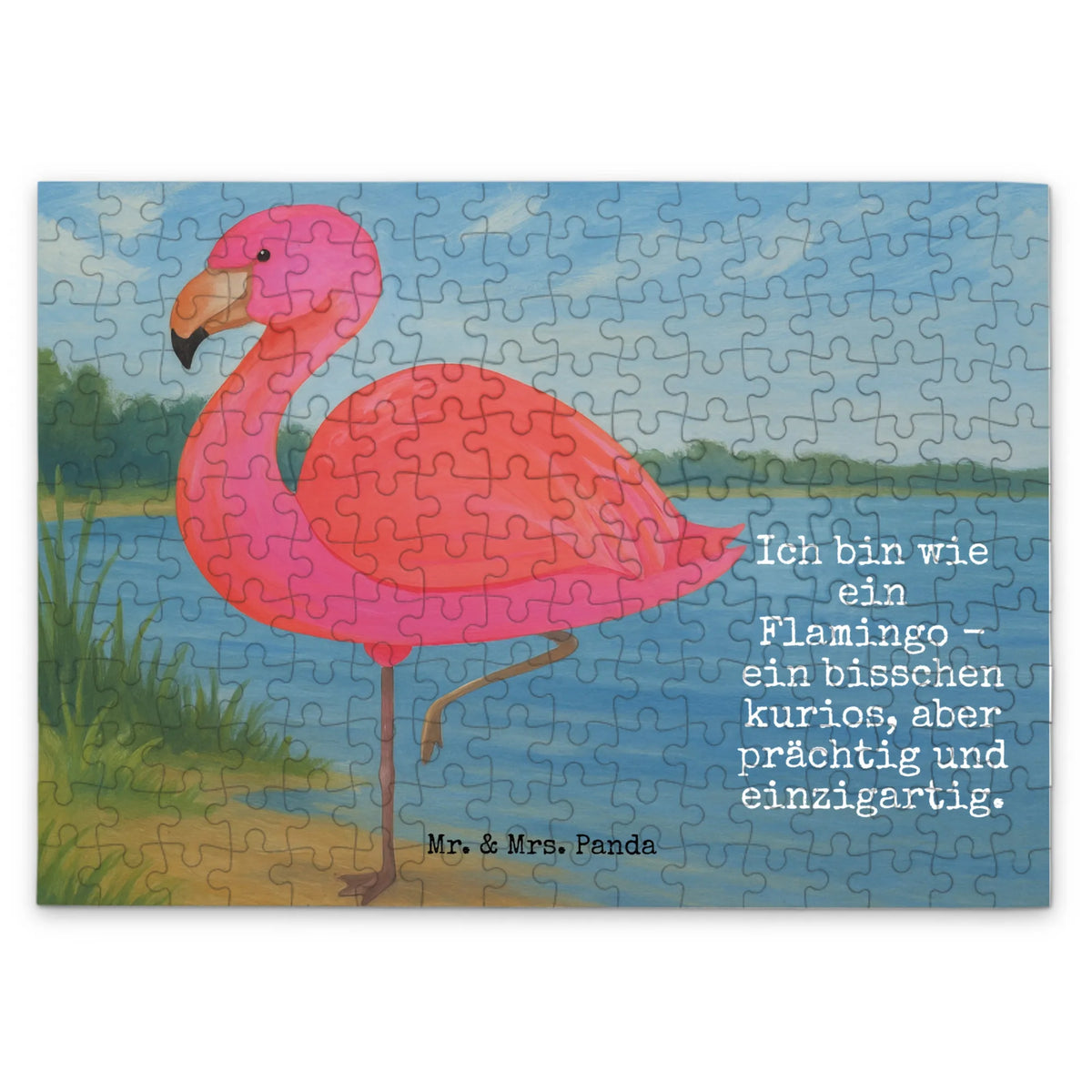 Puzzle Flamingo Classic Design Geduldspiel, 2000 Teile Puzzle, 500 Teile Puzzle, 300 Teile Puzzle, Legespiel, Puzzlespiel, 1000 Teile Puzzle, Puzzle, 1500 Teile Puzzle, Flamingo, Freundinnen, Sohn, Spruch, Ich, Einzigartig, Geschwister, Freundin, Stolz, Selbstliebe, für Mich, Tochter, Außenseiter