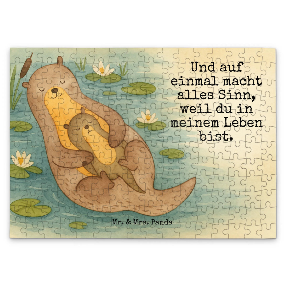 Puzzle otter child Design otter gifts, water mammal, gift ideas for animal lovers, European otter, gifts for people in love, marten, sea otter, predator, water animal, baby otter, water, mammal, animal lover, aquatic animal, animal, Otter Sea Otter Lake Otter