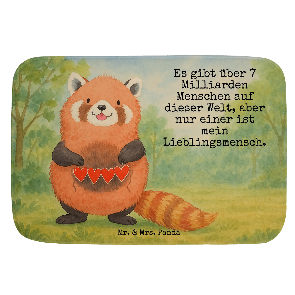 Badematte Roter Panda Design badezimmervorleger, badezimmermatte, teppich für bad, Badezimmer Matte, badezimmer läufer, wannenvorleger, fußmatte bad, Badvorleger, Vorleger Bad, Badezimmerteppich, Badläufer, Teppich Fürs Bad, Duschvorleger, Badematte, bad läufer, Badteppich, Bad Fußmatte, duschmatte, Teppich Bad, Lustige Sprüche, Tiere, Tiermotive, Gute Laune, Liebling, Panda, Herz, Rot, Liebe, Lieblingsmensch